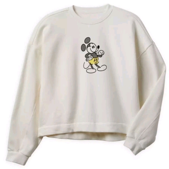 Mickey Mouse Genuine Mousewear Pullover Sweatshirt for Women Casual White Sz XL - Picture 1 of 16